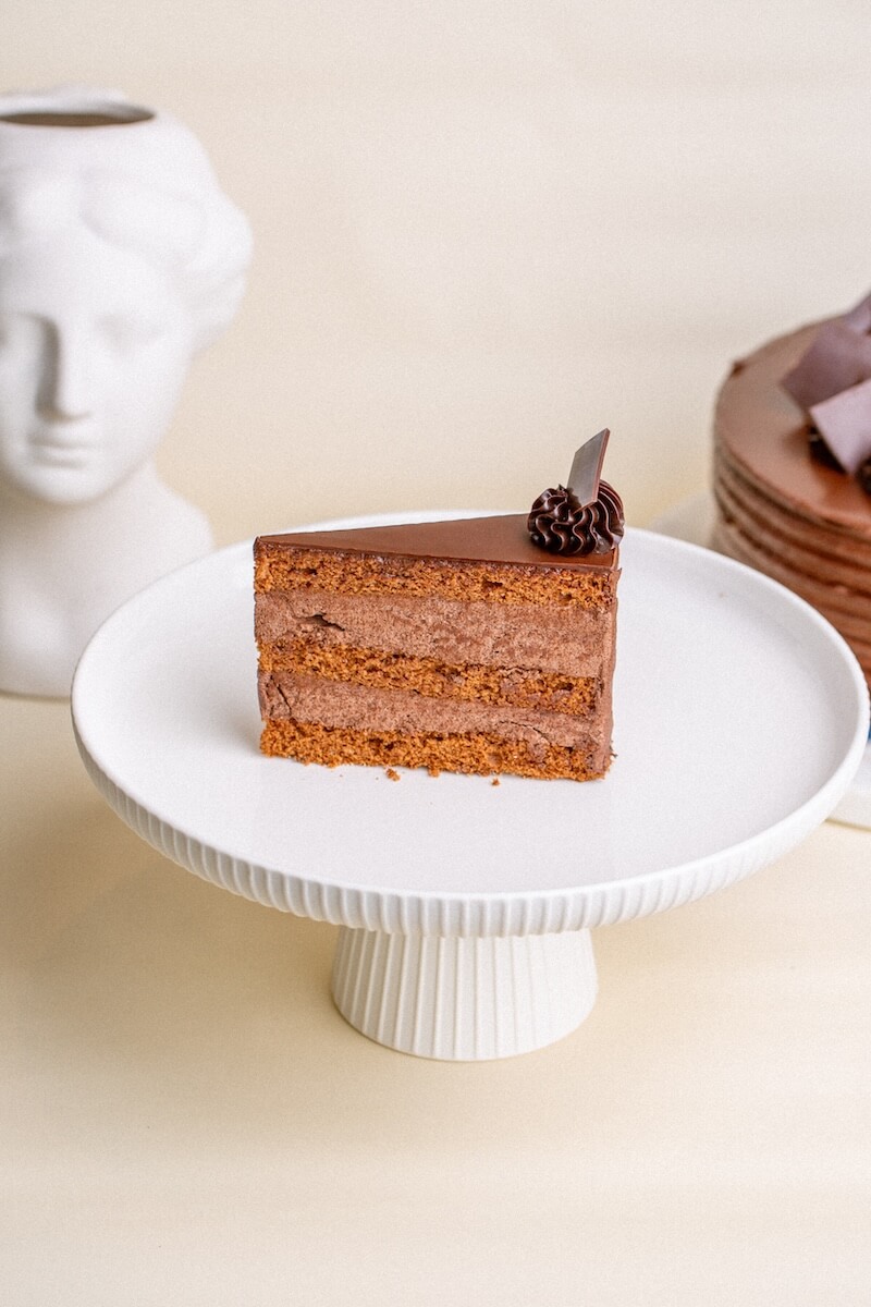 Pataki Cukrászda Érd belga csokoládé torta szelet