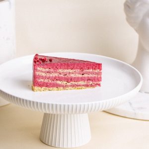 Pataki Cukrászda Érd Málna delight torta szelet