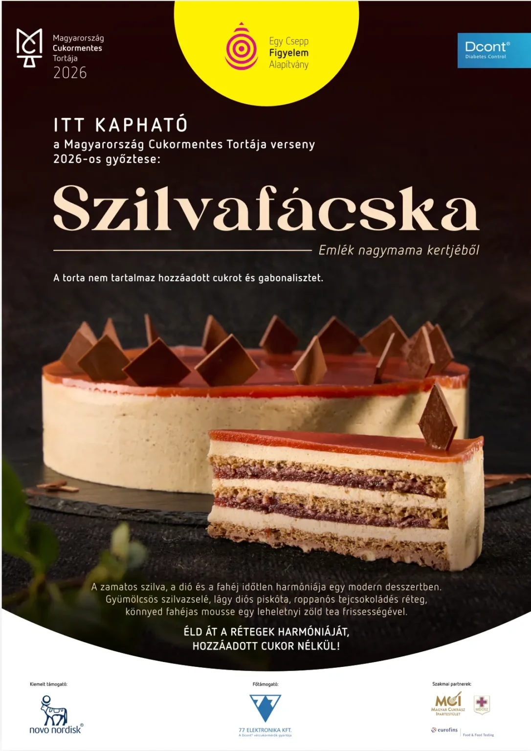 Pataki Cukrászda Érd - Szilvafácska 2026 ország torta - Egész torták