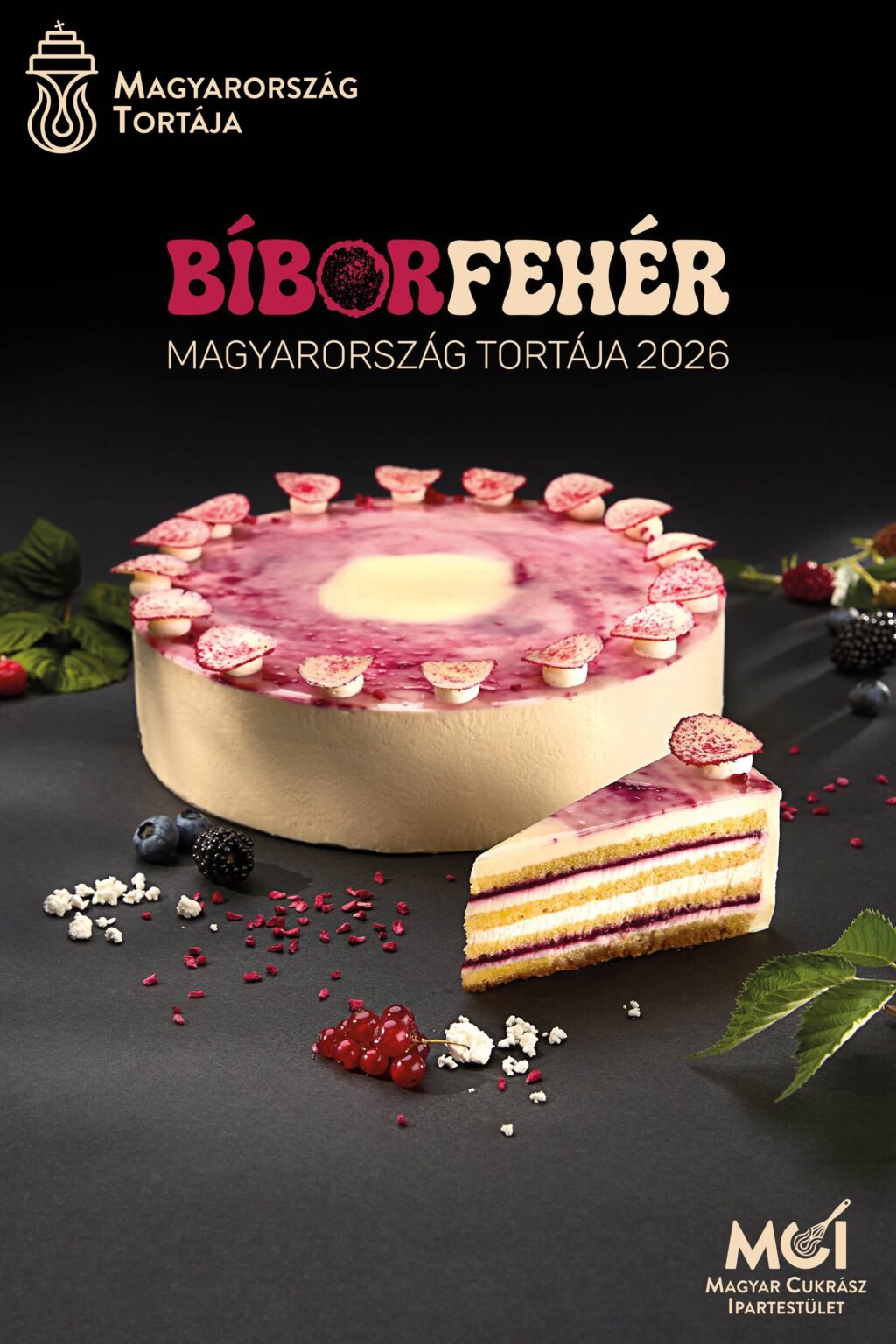 Pataki Cukrászda Érd - Bíborfehér 2026 Országtorta - Egész torták